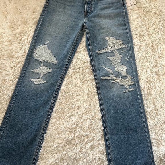 Re/Done ‘90s High Waist Loose Boot Cut Jeans - Size 26 - NWT - Picture 3 of 10